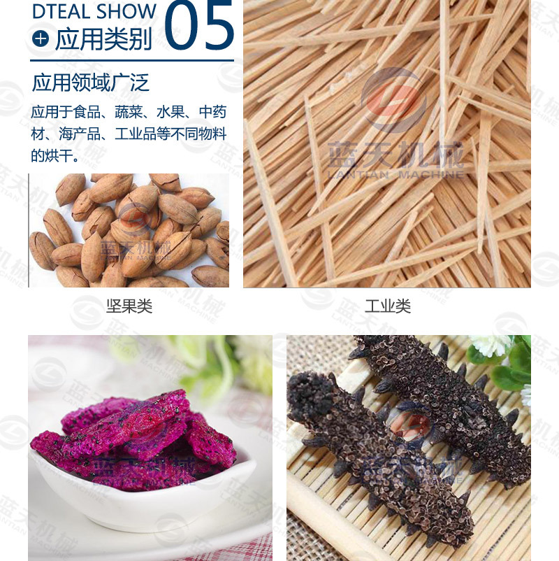 牙簽烘干機應用領(lǐng)域廣泛